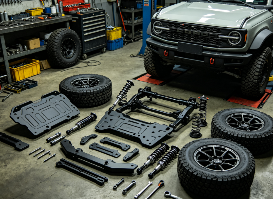Off-road modification parts display, protection, wheel and cargo accessories